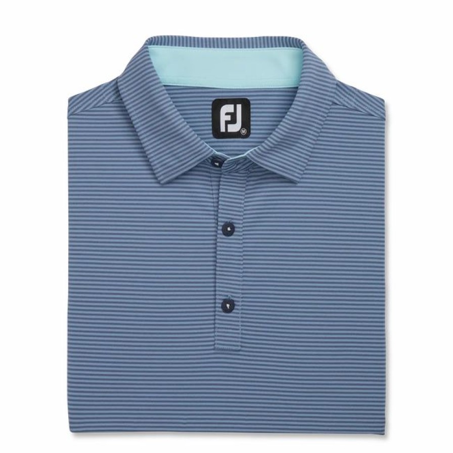 * Feeder Stripe Mix Stretch Pique Self Collar | Shirts