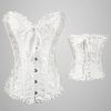 * Vintage Gothic Ruffled Bowknot Embossed Corset | Corsets & Lingeries