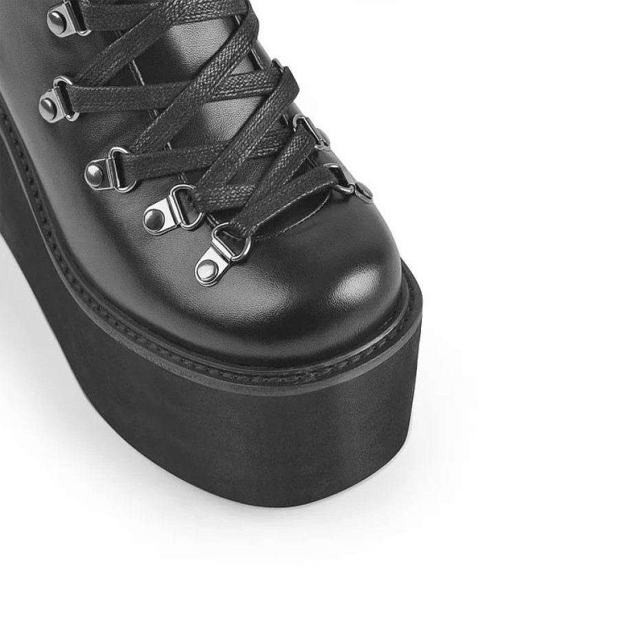 * Platform Zipper Lace Up Boots | Boots