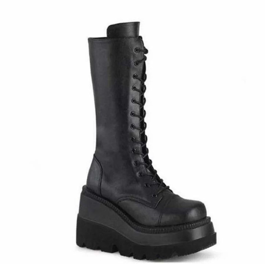 * Women'S Platform Zip Up Strap Boots | Boots