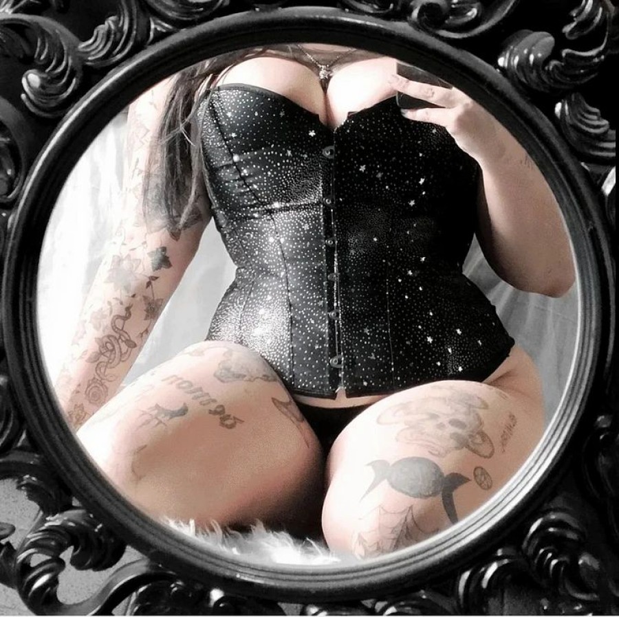 * Trendy Starry Sky Buttoned Corset | Corsets & Lingeries