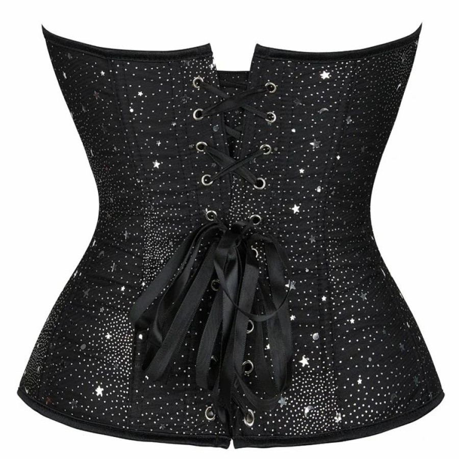 * Trendy Starry Sky Buttoned Corset | Corsets & Lingeries