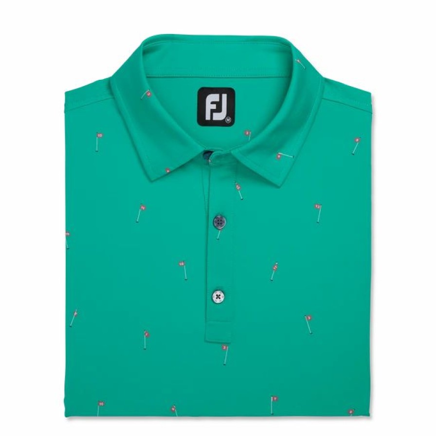 * 18 Holes Print Lisle Self Collar | Shirts