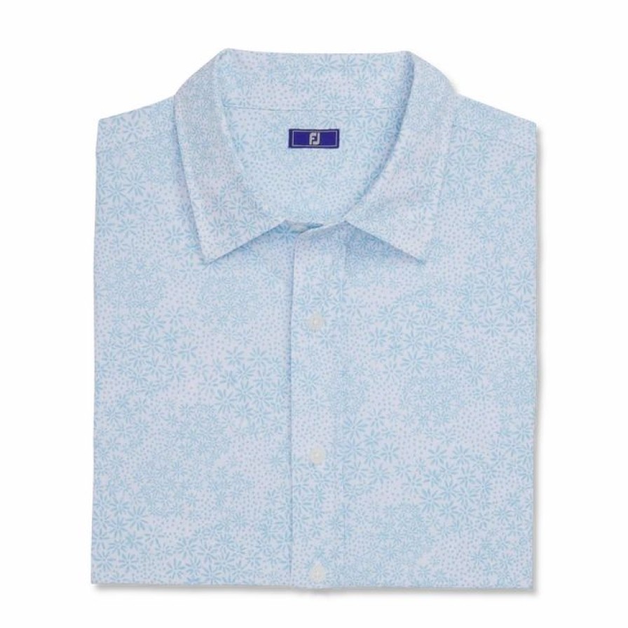 * Micro-Floral Short Sleeve Performance Woven | Shirts