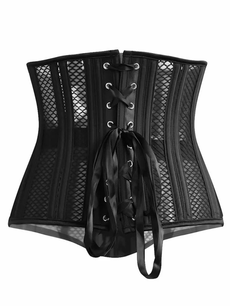 * Sexy Gridle Permeable Cutout Corset | Corsets & Lingeries