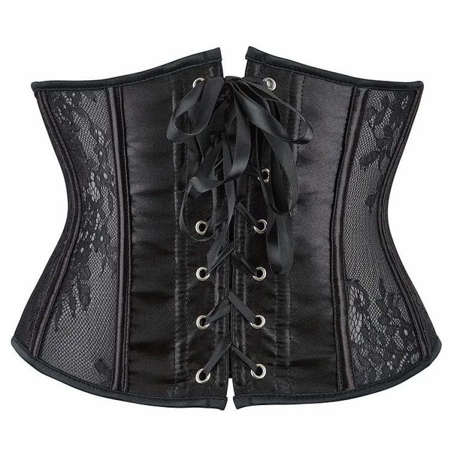 * Summer Lace Paneled See Through Breathable Girdle Corset | Corsets & Lingeries