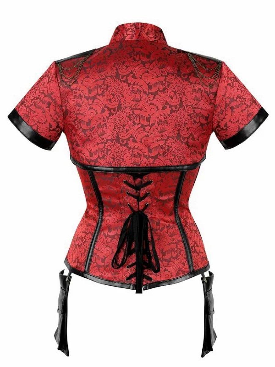 * Side Zipper Pocket Design Corset | Corsets & Lingeries