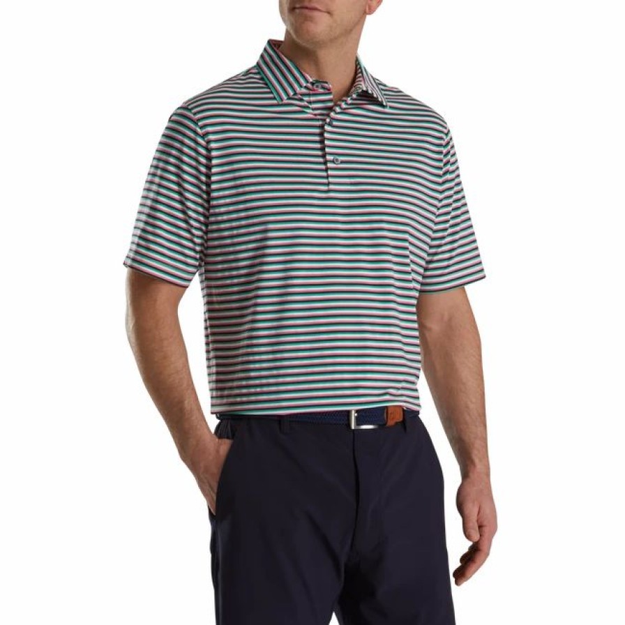 * Multi Stripe Lisle Self Collar | Shirts