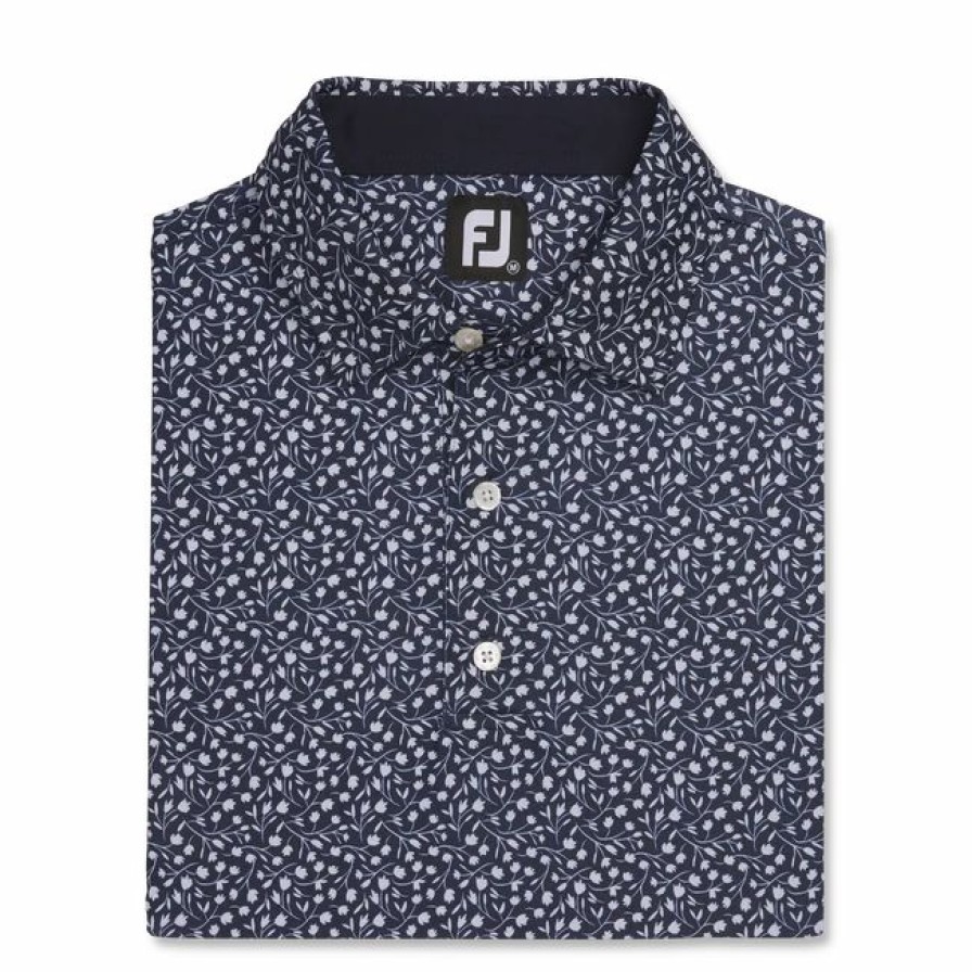 * Lisle Tossed Tulips Self Collar | Shirts