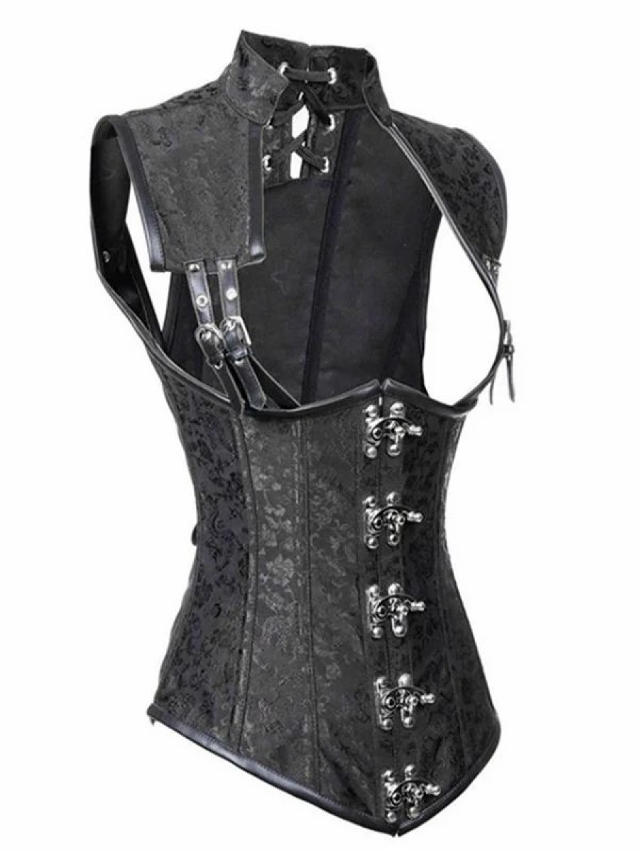 * Steampunk Palace Jacquard Weave Gothic Corset | Corsets & Lingeries