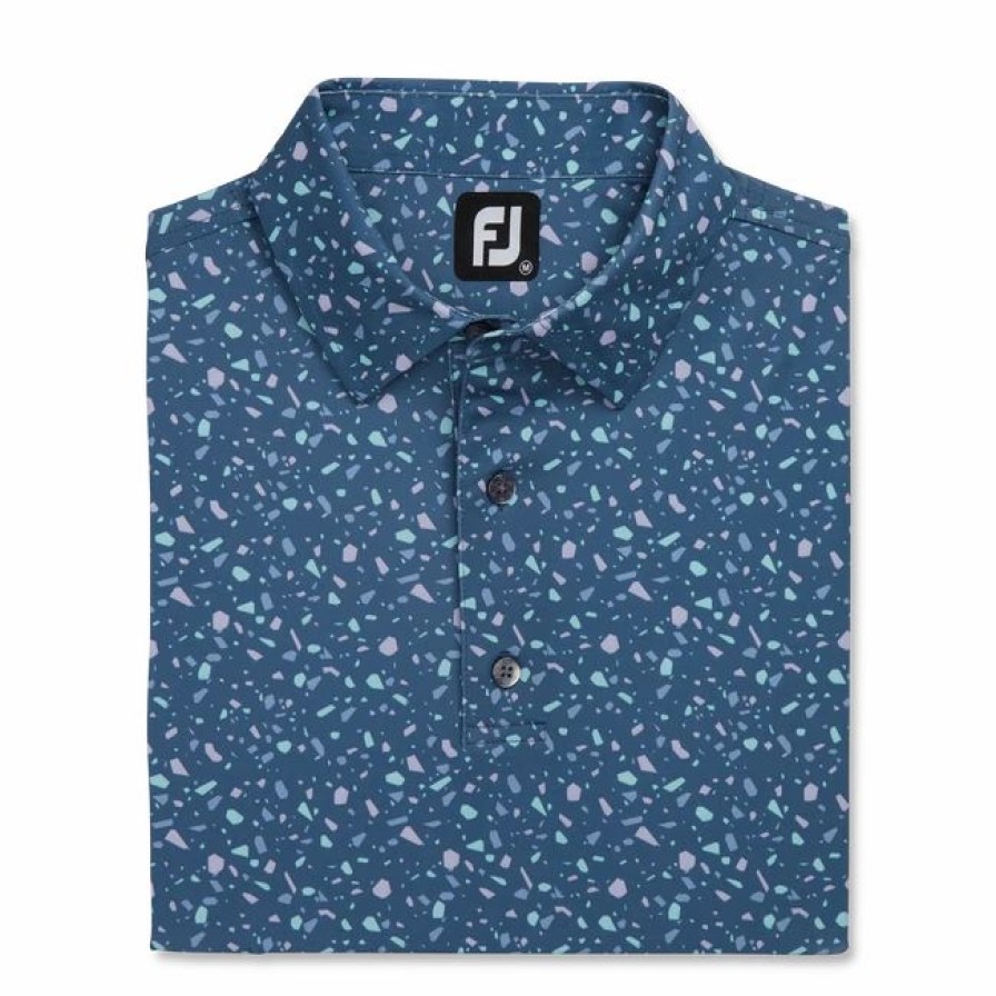 * Terrazzo Print Lisle Self Collar | Shirts